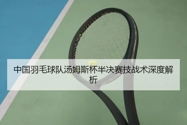 中国羽毛球队汤姆斯杯半决赛技战术深度解析